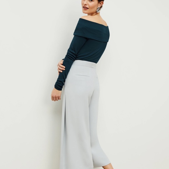 NWOT MM La Fleur The Zhou Culotte—Crepe in "Fog" color. - Picture 3 of 6